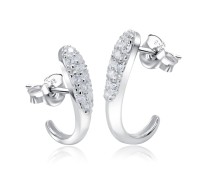 Unique Designed With CZ Stone Silver Ear Stud STS-5499